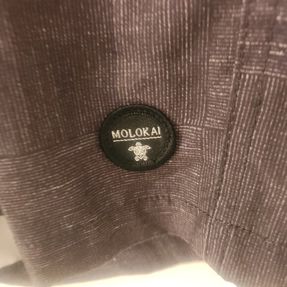 Molokai Surf Co Board Shorts Black Heathered Wet Dry Board Walkshort Size 38 - Picture 7 of 12